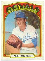 1972 Topps Baseball Cards      349     Al Fitzmorris